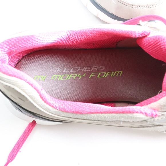 Sketchers Women's Lite Weight Flex Sole Memory Foam Trainers Size 10 Extra Wide - Picture 8 of 10